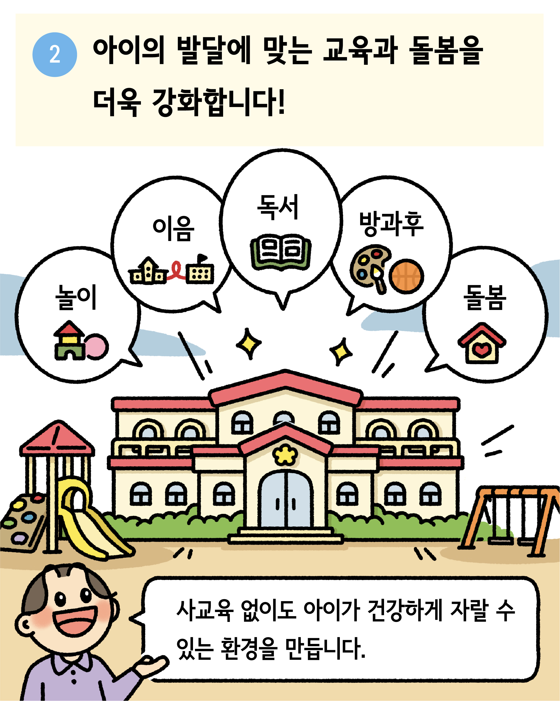[사교육 인식 개선] 사교육 걱정 없는 영유아 교육환경을 만들어요 관련 이미지 8
